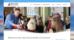 Desktop Screenshot of lakesareachamber.com