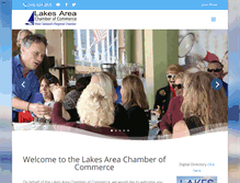 Tablet Screenshot of lakesareachamber.com